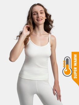 Jockey - 2548 Women Warm Combed Cotton Rich Brushed Thermal Camisole - Off White