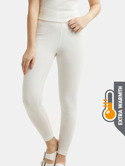Jockey - 2520 Women Extra Warmth Combed Cotton Rich Thermal Leggings - Off White