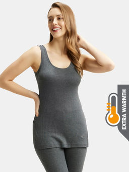 Jockey - 2500 Women Extra Warmth Combed Cotton Rich Thermal Tank Top - Charcoal Melange