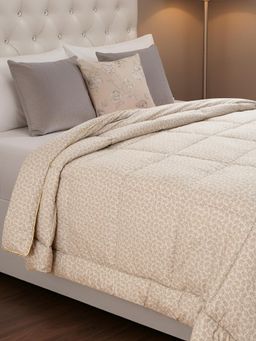 Florida - Goose Down Filling 230 GSM Double Bed AC Comforter (Beige, 220 x 240 cm)