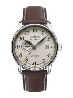 Zeppelin - LZ 127 Graf Date Analog Dial Color Off White Men Watch-86684