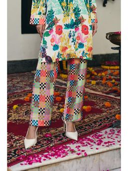 Muvazo - Multi-Colour Bloomed Pant