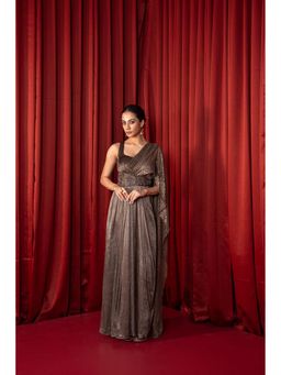 Qunic - Mocha Spark Bronze Gown