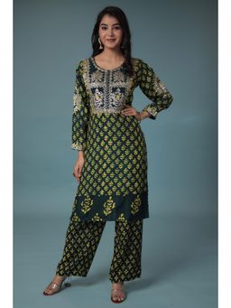 Zari Jaipur - Silk Kurta with Trouser (Set of 2)