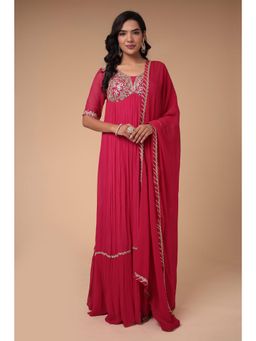 Zari Jaipur - Georgette Kurta with Dupatta (Set of 2)