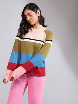 Twenty Dresses by Nykaa Fashion - Be Between The Lines Sweater Top