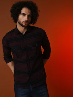 Campus Sutra - Men Striped Stylish Casual Shirts