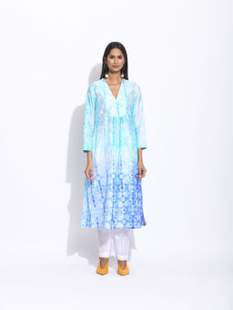 Swati Vijaivargie - Multi Colour Ombre Shibori Kurta