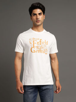 Royal Enfield - Tamil Nadu Printed White T-Shirt