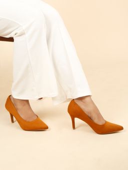 Flat n Heels - Women Tan Pump Heels
