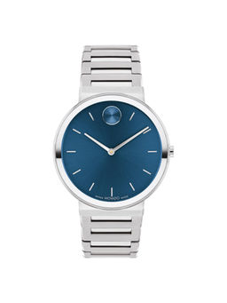 Movado - Bold Swiss Qtz Blue Round Dial Mens Watch (3601201) (M)