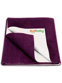 OYO BABY - Purple Solid Cotton Drysheet (S)