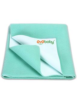 OYO BABY - Blue Solid Cotton Drysheet (XL)