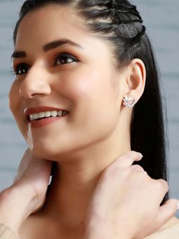 Priyaasi - Sheer By Rainbow Bee Swirl Sterling Silver Earrings