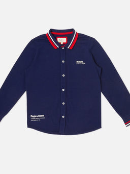 Pepe Jeans - Boys Navy Blue Shirt