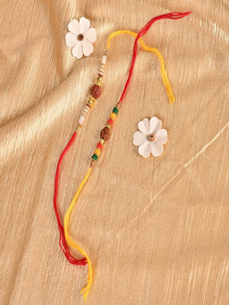 JEWELZ - Religious Rudraksh Rakhi Combo (Set of 2)