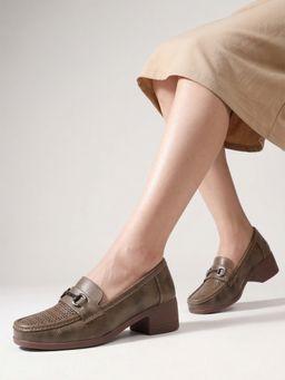 VYSTIQ - Women Comfortable and Soft Insole Formal Loafers - Beige