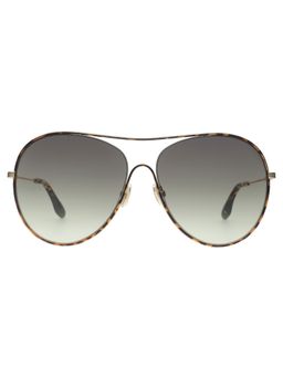 Victoria Beckham - Full UV Protection VB131 Oval Smoke Gradient Lens Metal Frame Sunglasses (63)