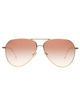 Victoria Beckham - Full UV Protection VB203 Aviator Brown Gradient Lens Metal Frame Sunglasses (62)