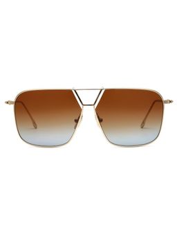 Victoria Beckham - Full UV Protection Brown Lens Modified Rectangle Sunglasses (60)