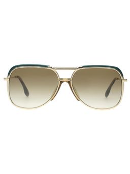 Victoria Beckham - Full UV Protection VB205 Aviator Smoke Gradient Lens Metal Frame Sunglasses (58)