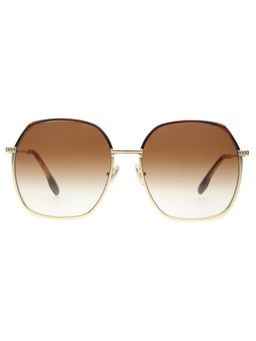 Victoria Beckham - Full UV Protection VB206 Square Brown Gradient Lens Metal Frame Sunglasses (59)