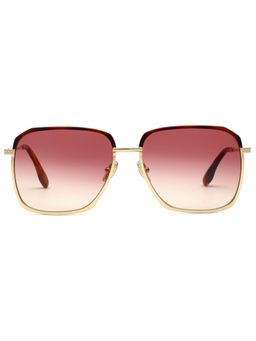 Victoria Beckham - Full UV Protection Pink Lens Modified Rectangle Sunglasses (59)