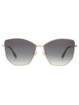Victoria Beckham - Full UV Protection VB225 Rectangle Blue Gradient Lens Metal Frame Sunglasses (59)