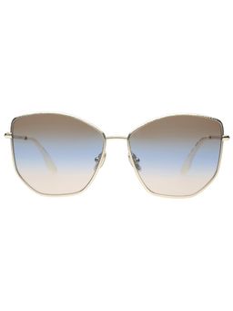 Victoria Beckham - Full UV Protection VB225 Rectangle Gradient Lens Metal Frame Sunglasses (59)