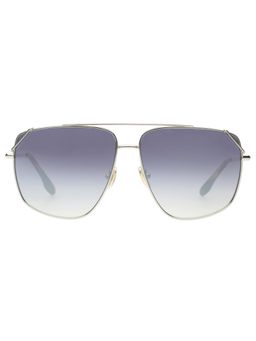 Victoria Beckham - Full UV Protection VB229 Navigator Blue Lens Metal Frame Sunglasses (61)