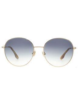 Victoria Beckham - Full UV Protection VB231 Round Blue Gradient Lens Metal Gold Frame Sunglasses (58)