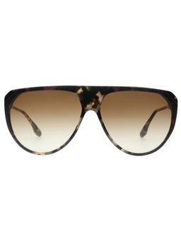 Victoria Beckham - Full UV Protection VB600 Aviator Smoke Gradient Lens Zyl Frame Sunglasses (62)