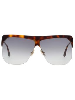 Victoria Beckham - Full UV Protection VB601 Rectangle Blue Gradient Lens Zyl Frame Sunglasses (64)