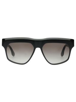 Victoria Beckham - Full UV Protection VB603 Smoke Gradient Lens Zyl Black Frame Sunglasses (56)