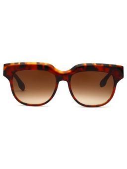 Victoria Beckham - Full UV Protection Brown Lens Modified Rectangle Sunglasses (54)