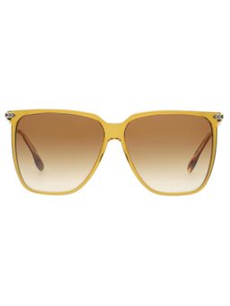 Victoria Beckham - Full UV Protection VB612 Rectangle Brown Gradient Lens Monel Frame Sunglasses (58)