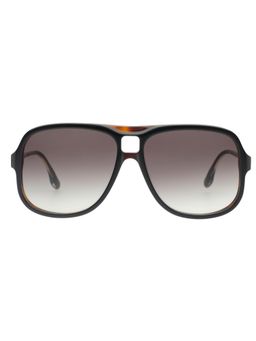 Victoria Beckham - Full UV Protection VB620 Navigator Smoke Gradient Lens Zyl Frame Sunglasses (59)