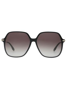 Victoria Beckham - Full UV Protection VB631 Rectangle Smoke Gradient Lens Monel Frame Sunglasses (60)