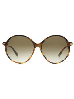 Victoria Beckham - Full UV Protection VB632 Rectangle Smoke Gradient Lens Monel Frame Sunglasses (58)