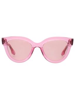 Victoria Beckham - Full UV Protection VB649 Square Pink Lens Injected Acetate Frame Sunglasses (52)
