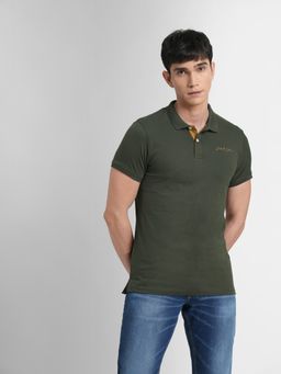 Jack & Jones - Olive Green Polo T-shirt