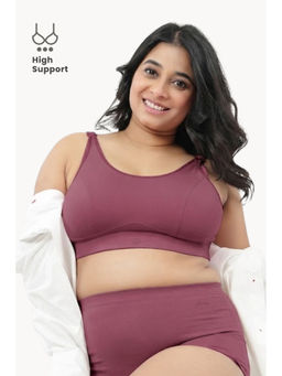 Zelena - Cotton Maternity and Nursing Bra Full Coverage Wirefree Feeding Bra Blush