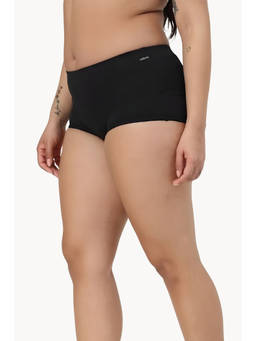 Zelena - Black Mid Rise Maternity Boyshort Brief