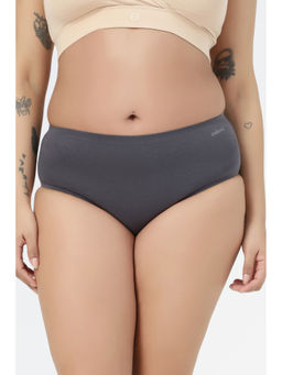 Zelena - Dark Grey Cotton Bonded Maternity Hipster Brief
