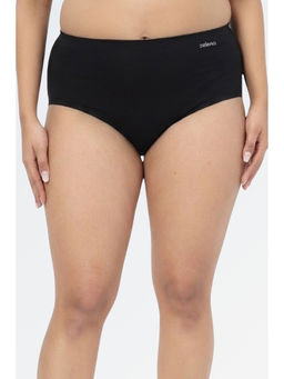 Zelena - Black Cotton Bonded High Rise Maternity Hipster Brief