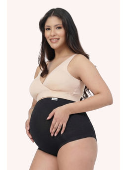 Zelena - Black Over Belly Maternity Brief