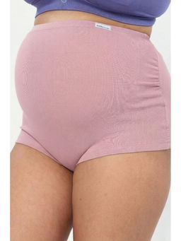 Zelena - Blush Pink Over Belly Maternity Brief