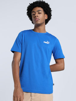 Puma - Ess Small Logo Mens Blue T-Shirt
