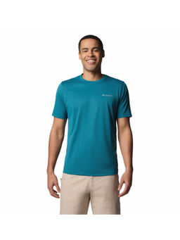 Columbia - Mens Teal Omni-Wick Hike Crew T-Shirt
