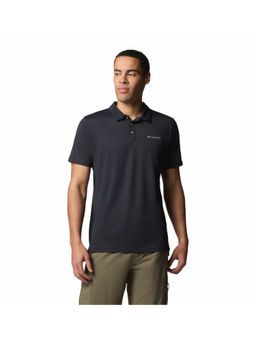 Columbia - Mens Black Omni-Shade Tech Trail Utility Polo T-Shirt